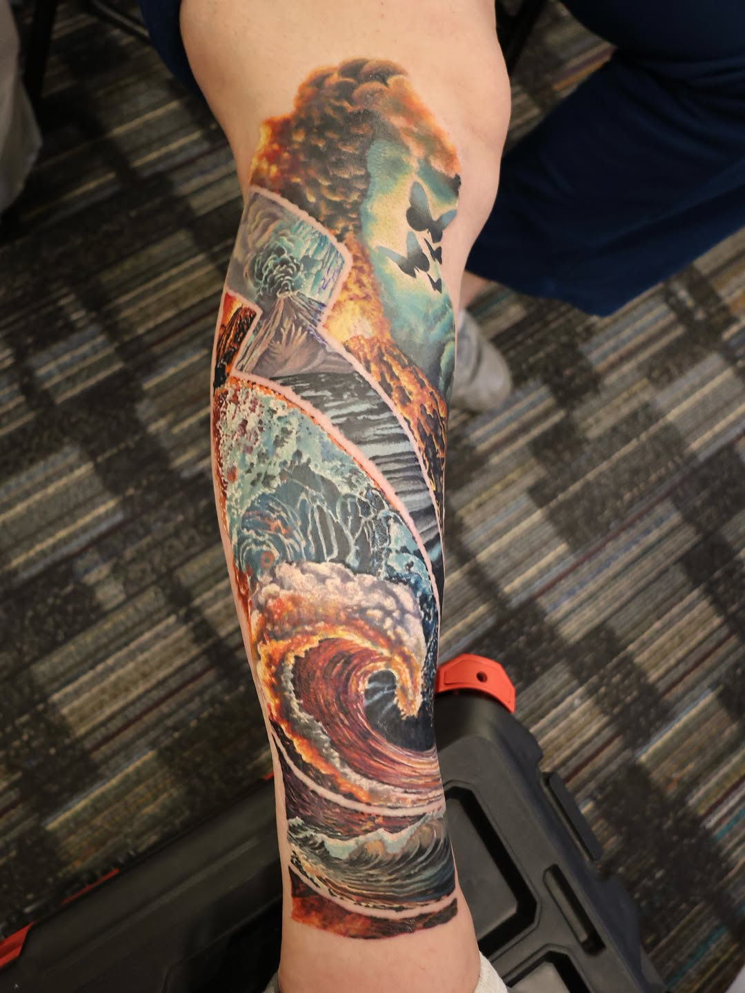 Tattoo by @dragonflytattoostudio — realism, trash_polka