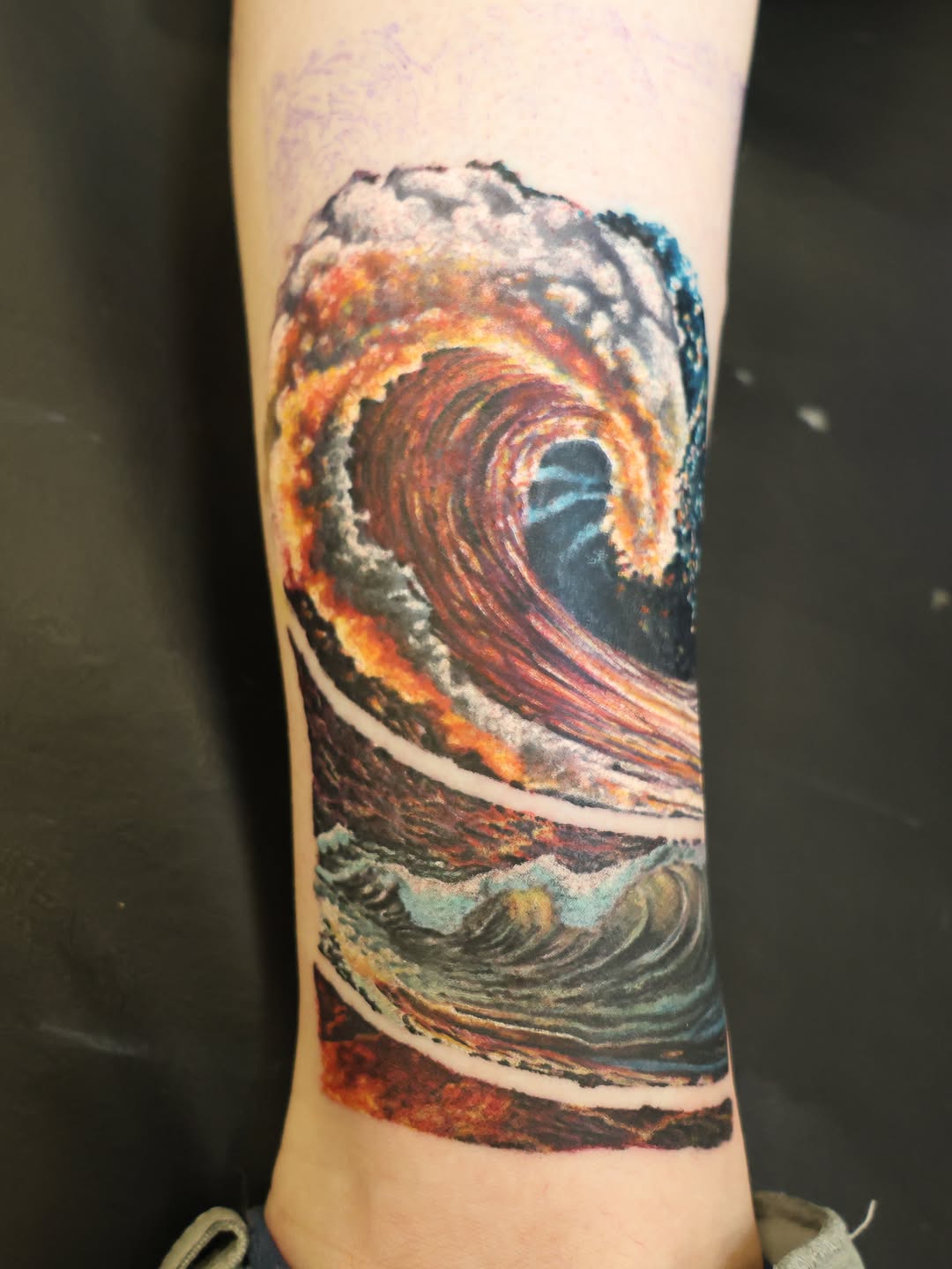 Tattoo by @dragonflytattoostudio — realism, trash_polka