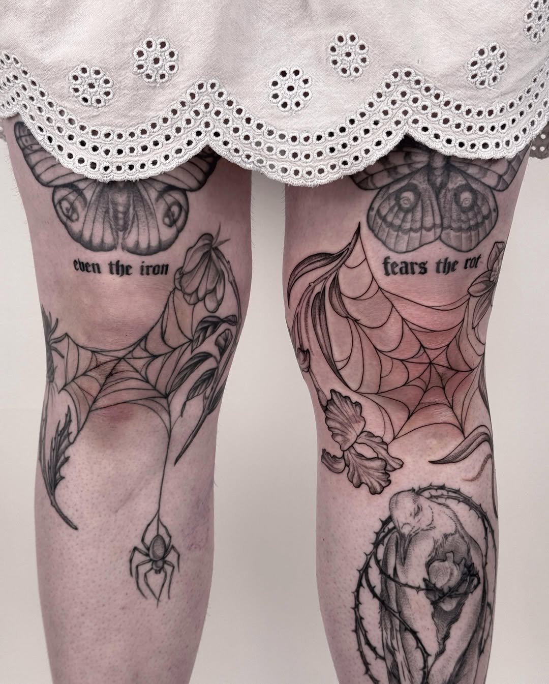 Tattoo by @horsegirltats — black_and_grey, illustrative