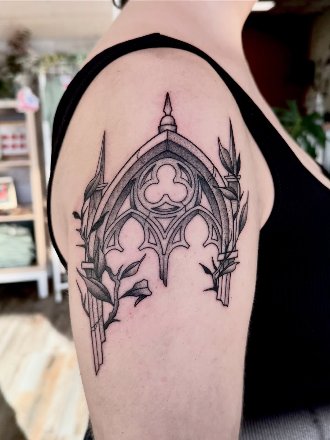 Tattoo by @inkofeden — black_and_grey