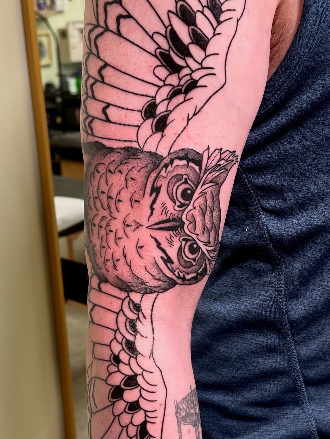 Tattoo by @inkofeden — black_and_grey