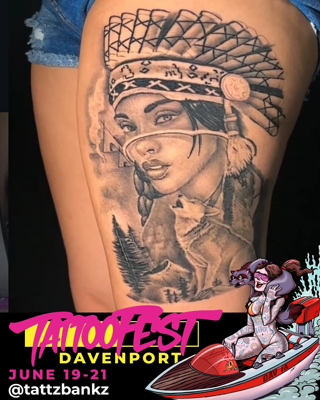 Tattoo by @tattzbankz — black_and_grey, realism