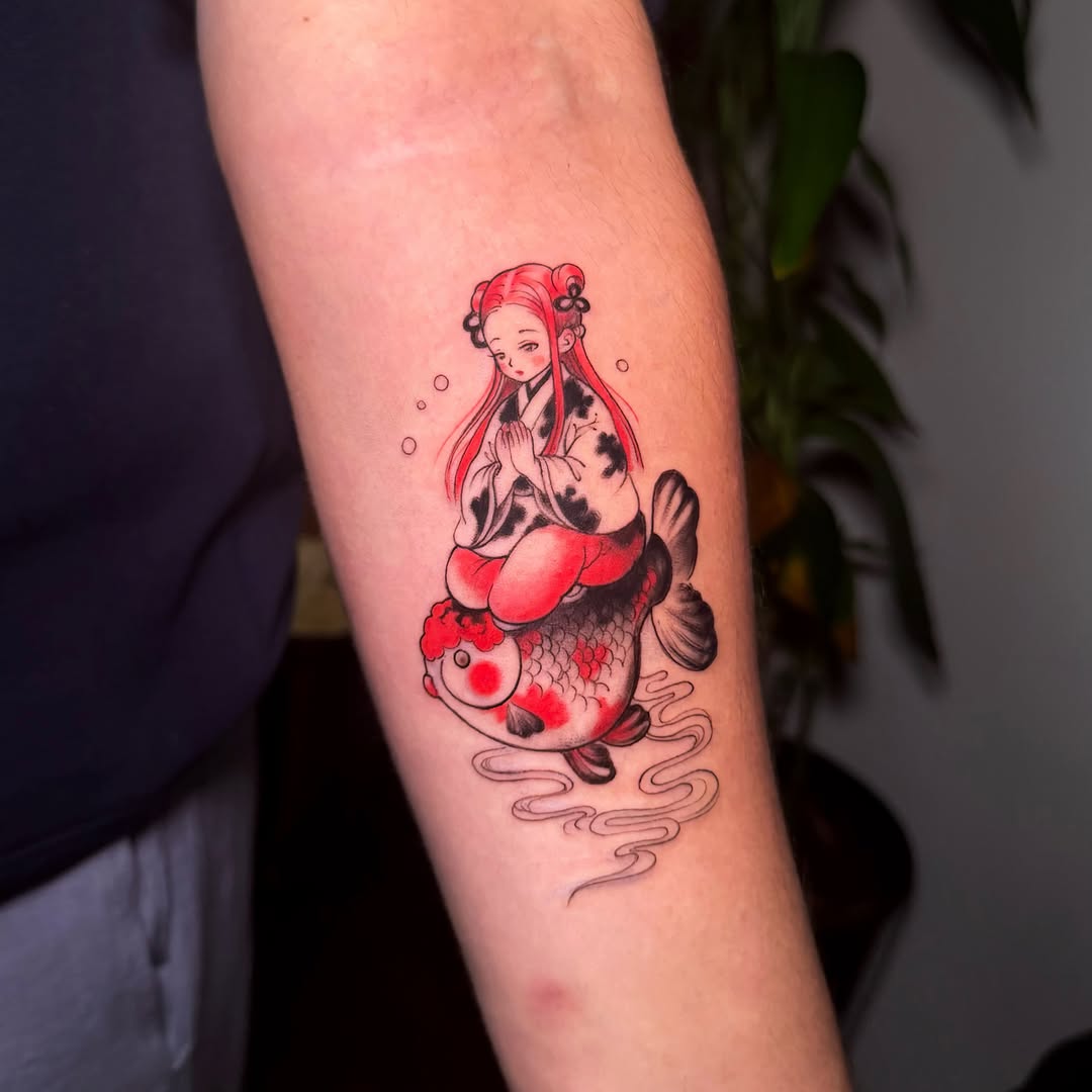 Tattoo by @anacatt.tattoo — japanese_irezumi, illustrative