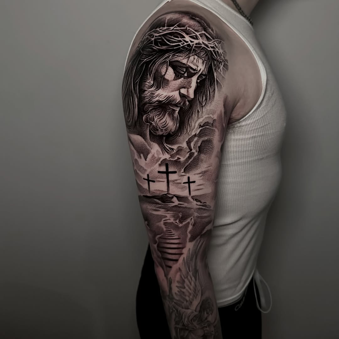 Tattoo by @rawb_tattoos β realism, black_and_grey