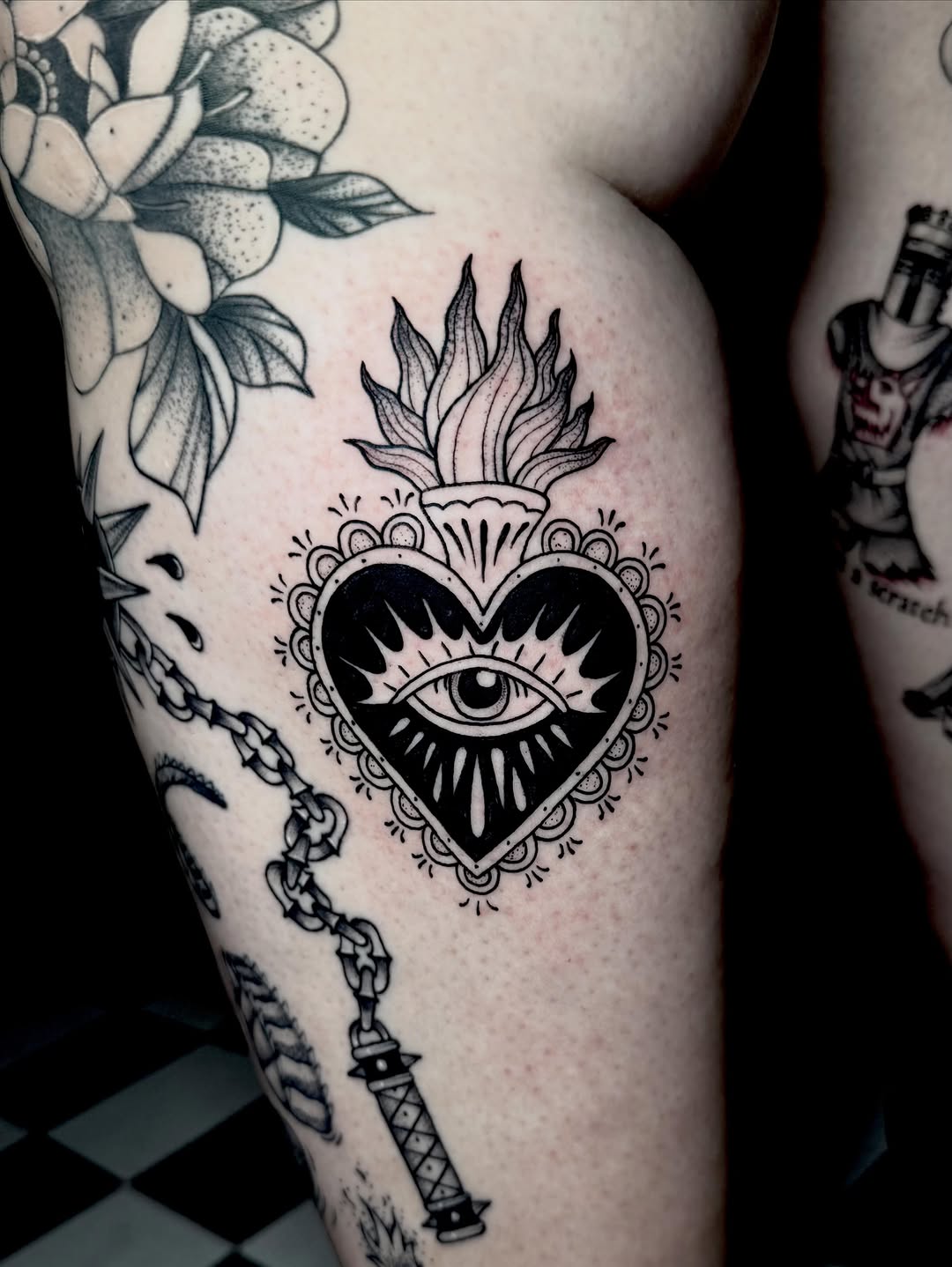 Tattoo by @maxwell.tattoos — american_traditional, illustrative