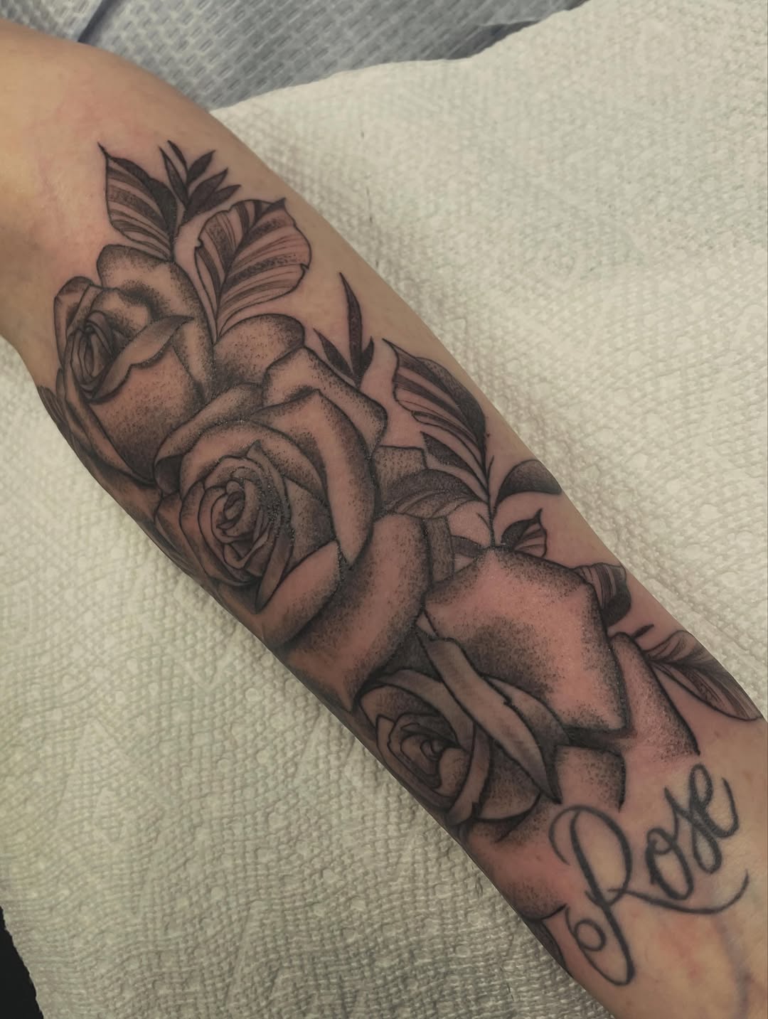 Tattoo by @andreyu187 — black_and_grey, illustrative
