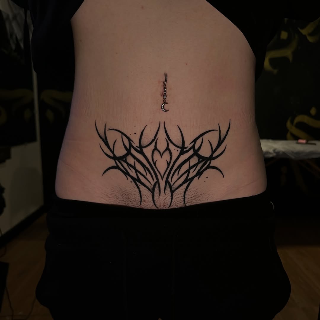 Tattoo by @line_ink — blackwork