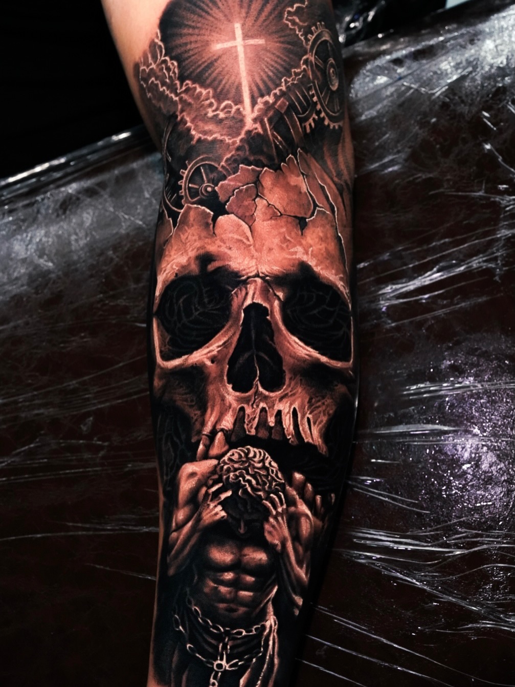 Tattoo by @lange_tattoo β realism, dark_realism