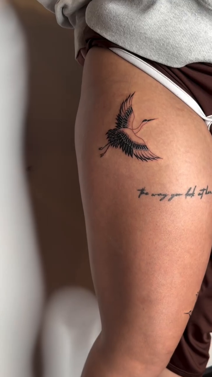 Tattoo by @aeyetat โ fine_line, lettering_script