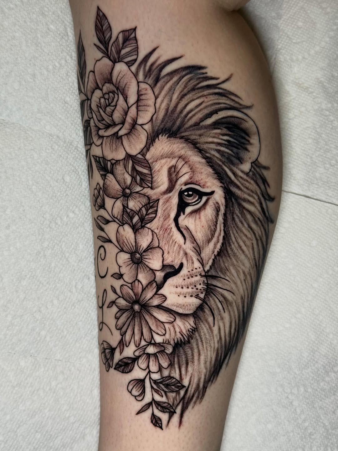 Tattoo by @catastrophepoke — realism, black_and_grey