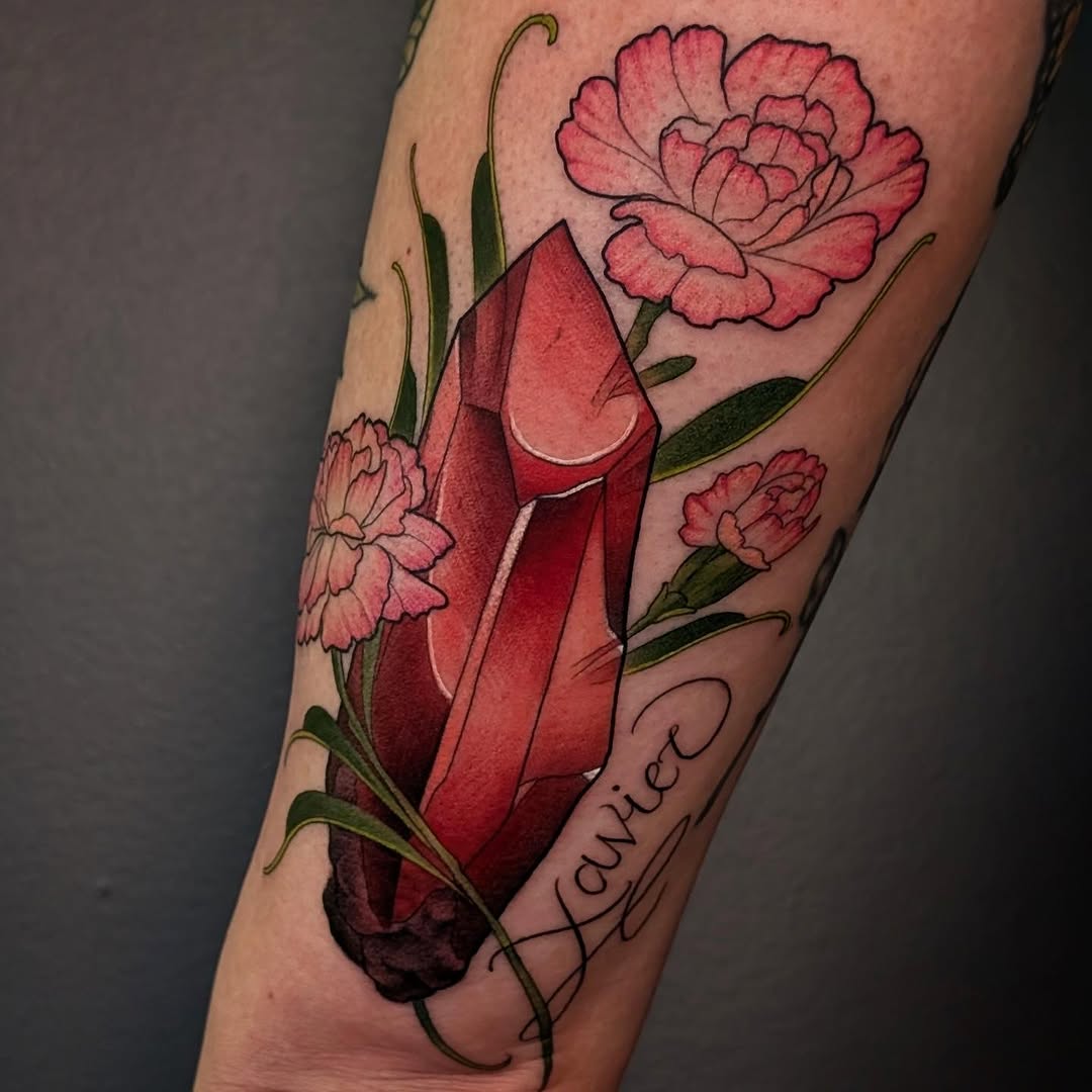 Tattoo by @spritesup โ realism, lettering_script