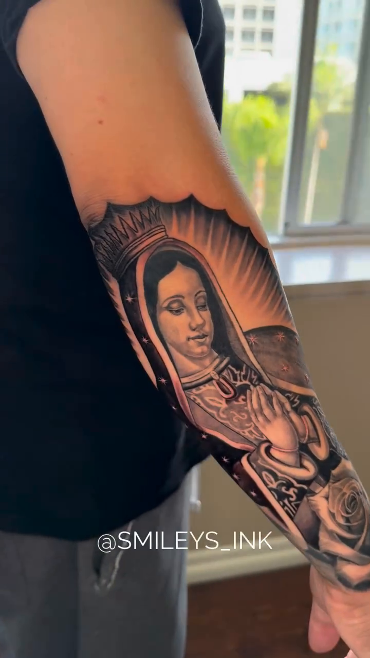 Tattoo by @smileys_ink — chicano, lettering_script