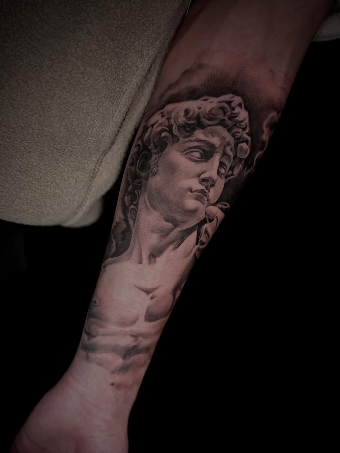 Tattoo by @monica.tattoos — realism, black_and_grey