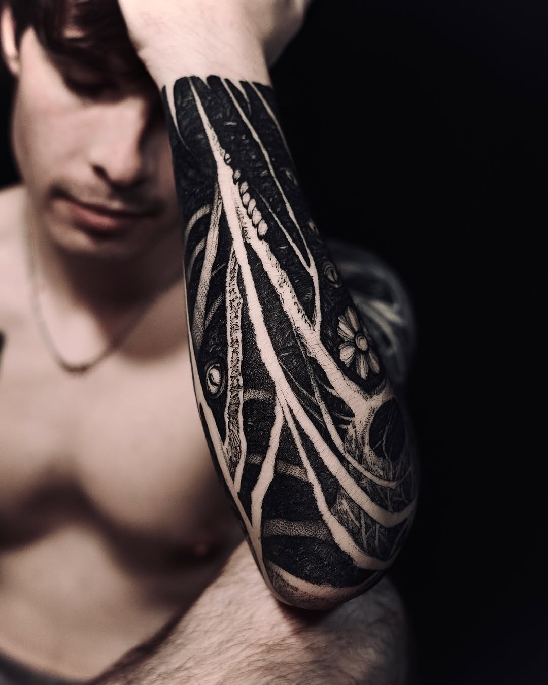 Tattoo by @sflpczk — blackwork, dotwork