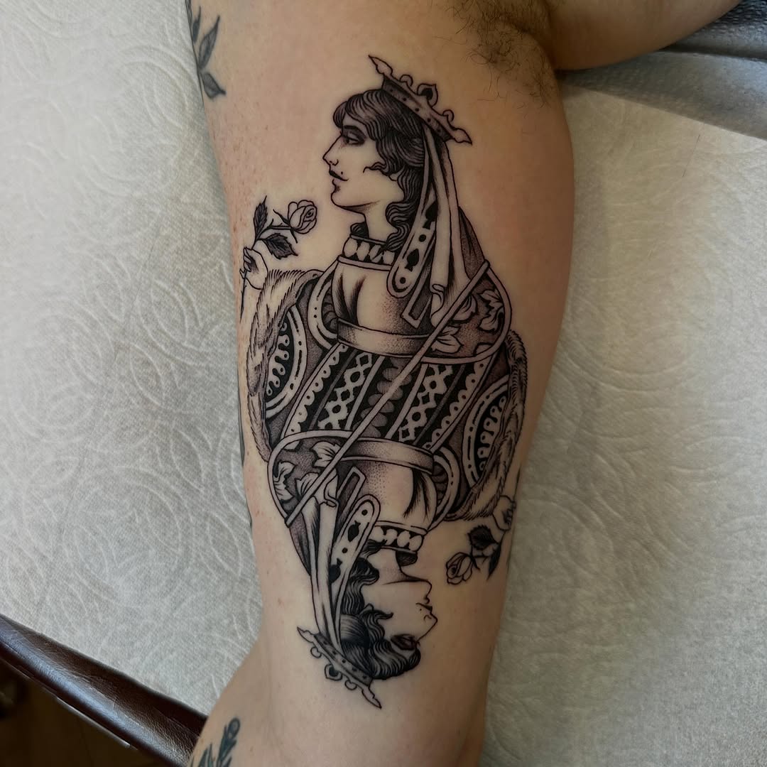Tattoo by @samavitia — american_traditional, black_and_grey