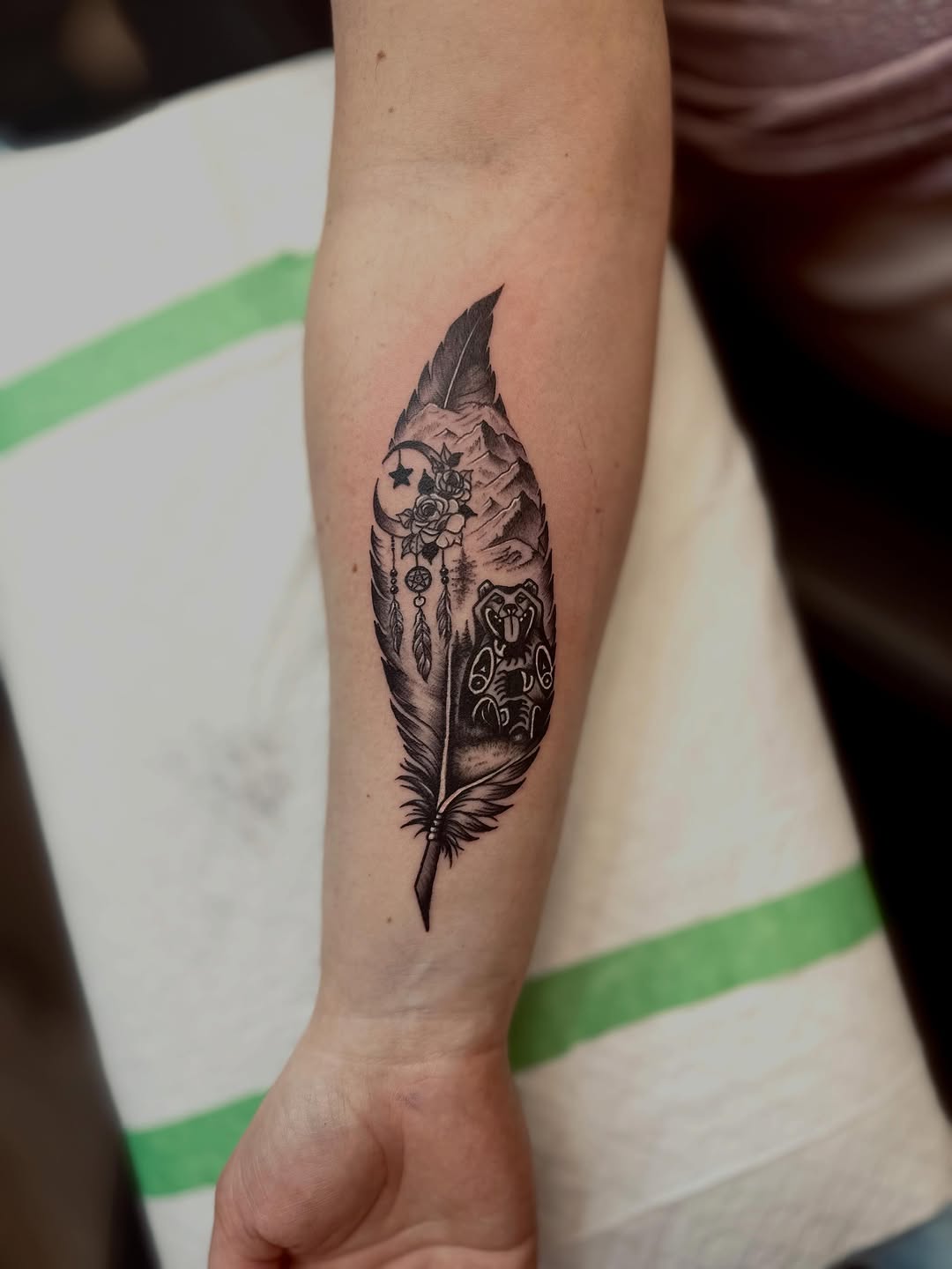 Tattoo by @_readyforink — black_and_grey, realism