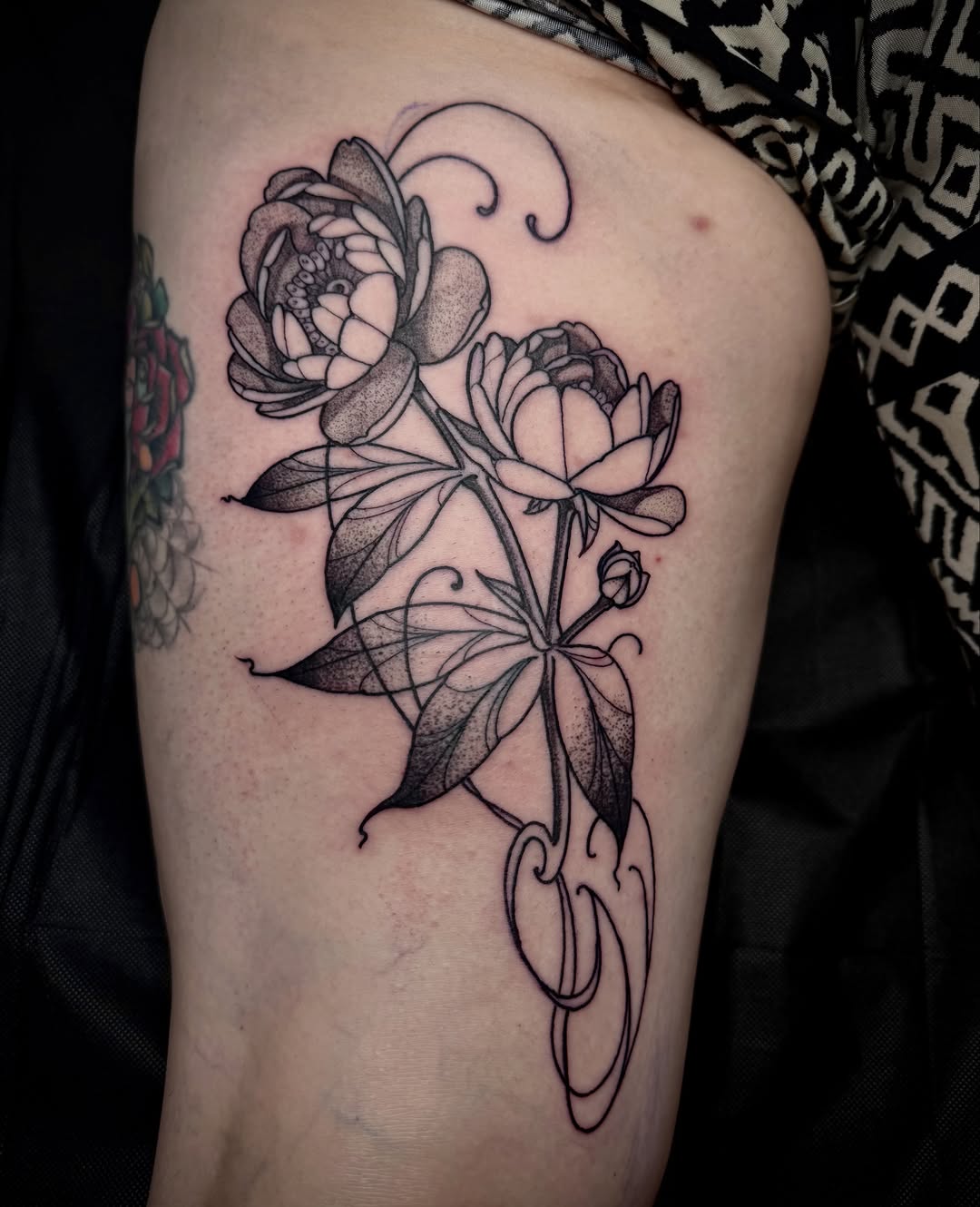 Tattoo by @prettyinink_tattoo — illustrative, black_and_grey