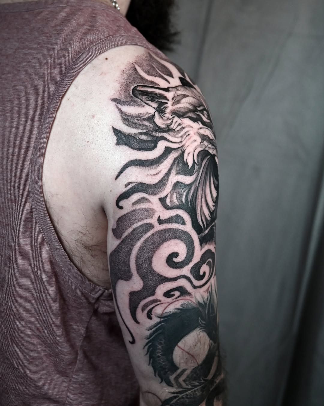 Tattoo by @emmagracetattoo — black_and_grey, realism