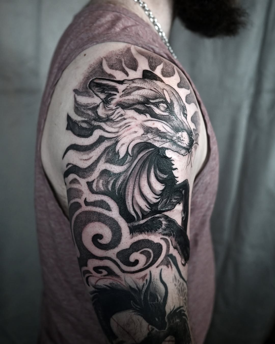 Tattoo by @emmagracetattoo — black_and_grey, realism