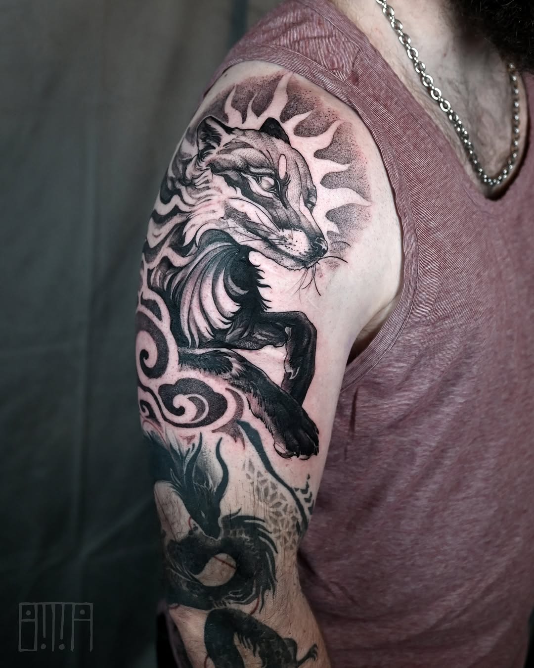 Tattoo by @emmagracetattoo — black_and_grey, realism