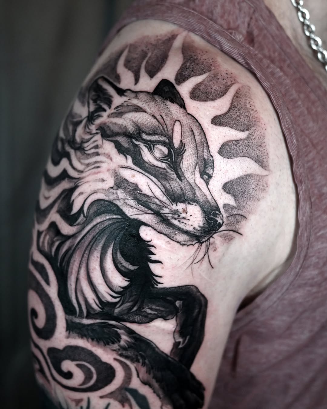 Tattoo by @emmagracetattoo — black_and_grey, realism