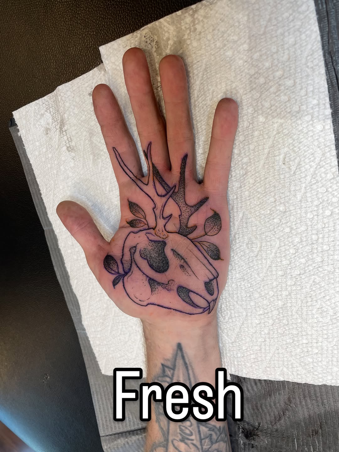 Tattoo by @babybishtattoos — dotwork