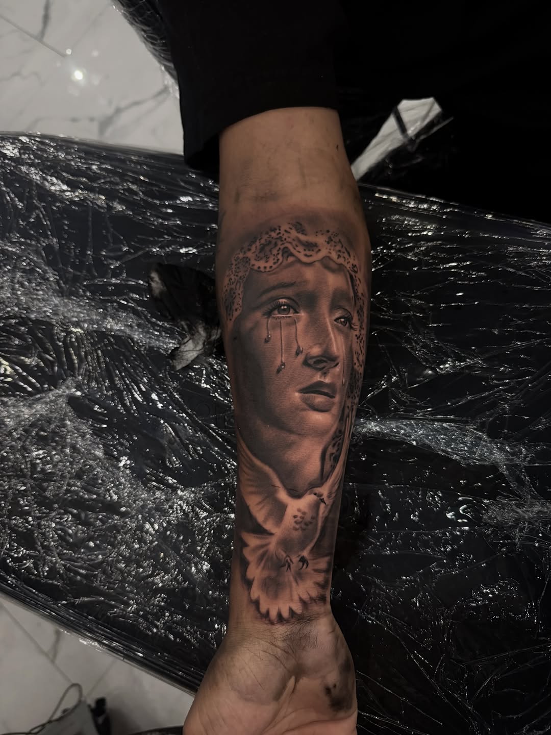 Tattoo by @inkedby.jf โ realism, black_and_grey