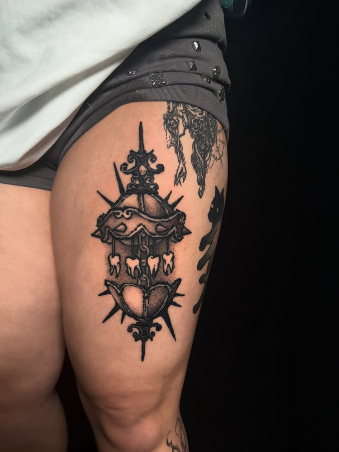 Tattoo by @zink7_ — blackwork
