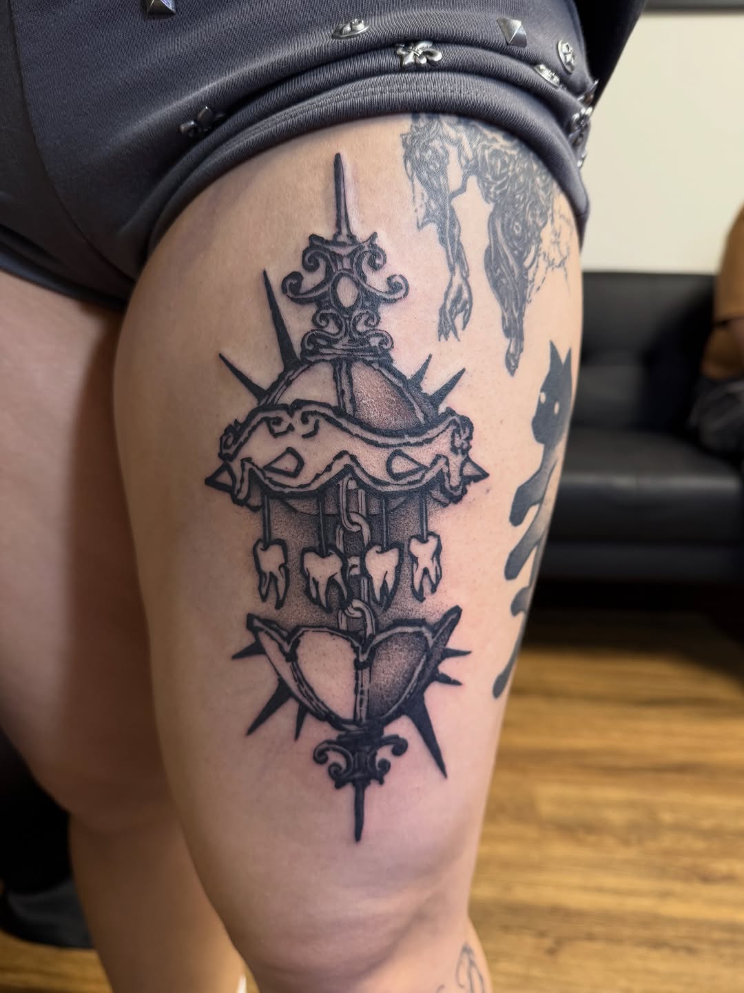 Tattoo by @zink7_ — blackwork