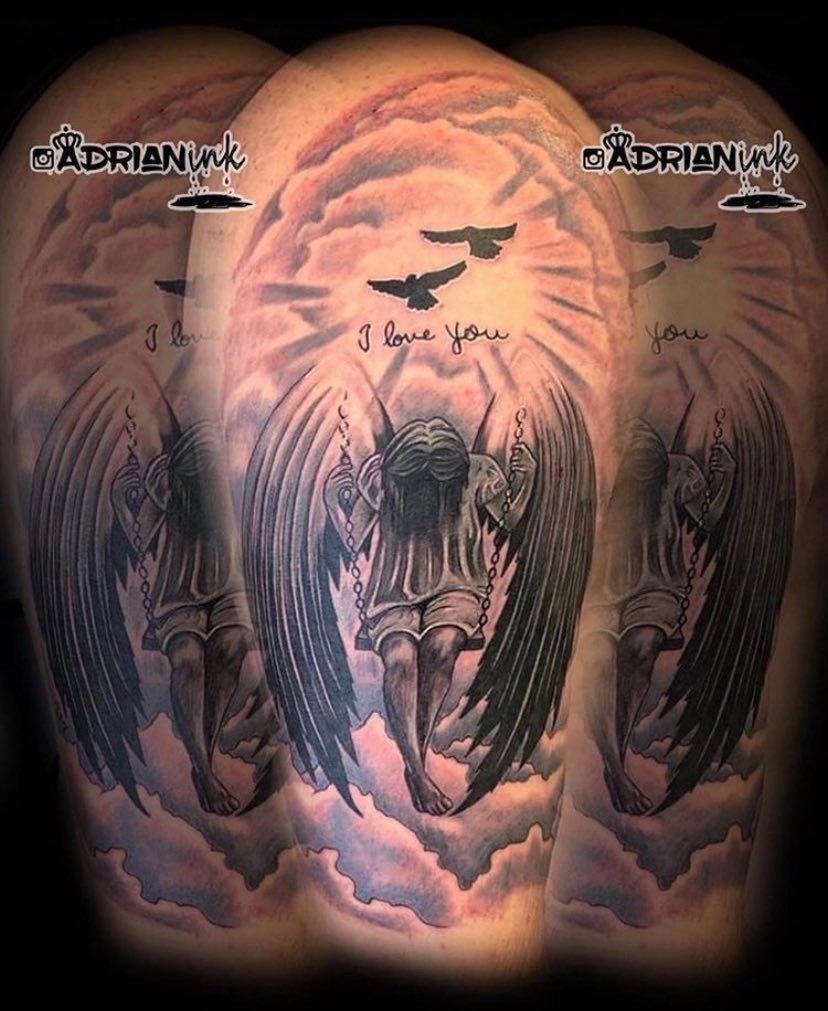 Tattoo by @adrianink — realism, black_and_grey