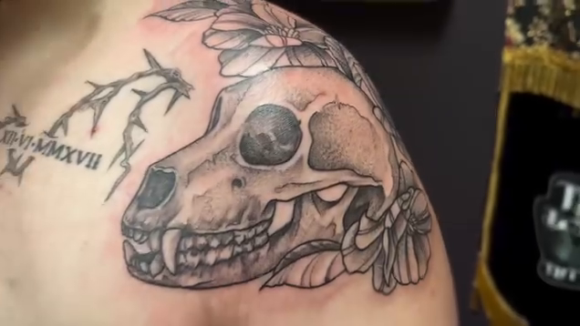 Tattoo by @tayalynntattoos — black_and_grey, illustrative
