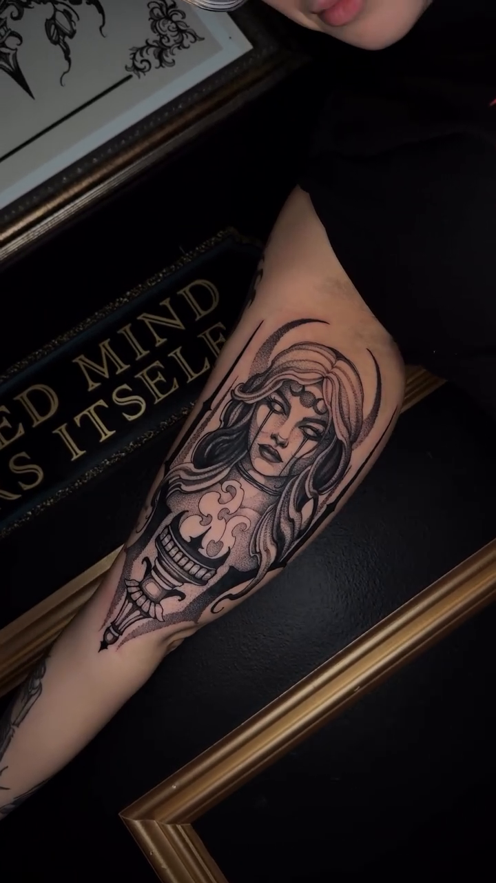 Tattoo by @caralucia_tattoos — black_and_grey, realism