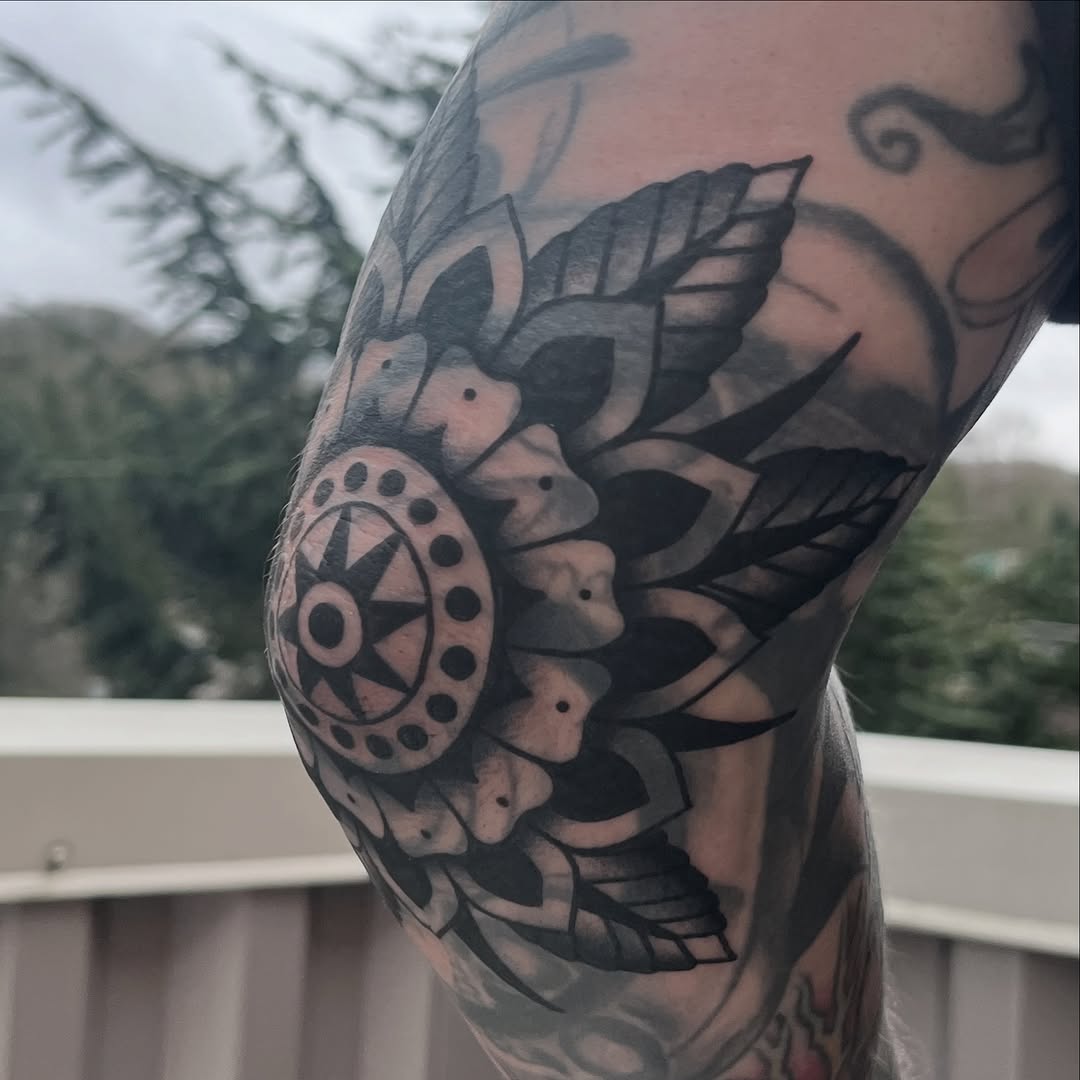 Tattoo by @andrewtattoos — black_and_grey, ornamental
