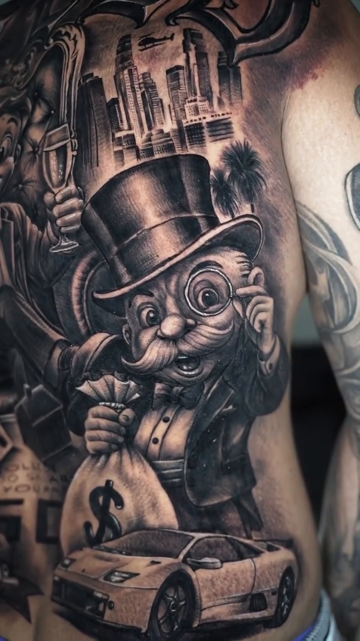 Tattoo by @la.wry โ realism, black_and_grey