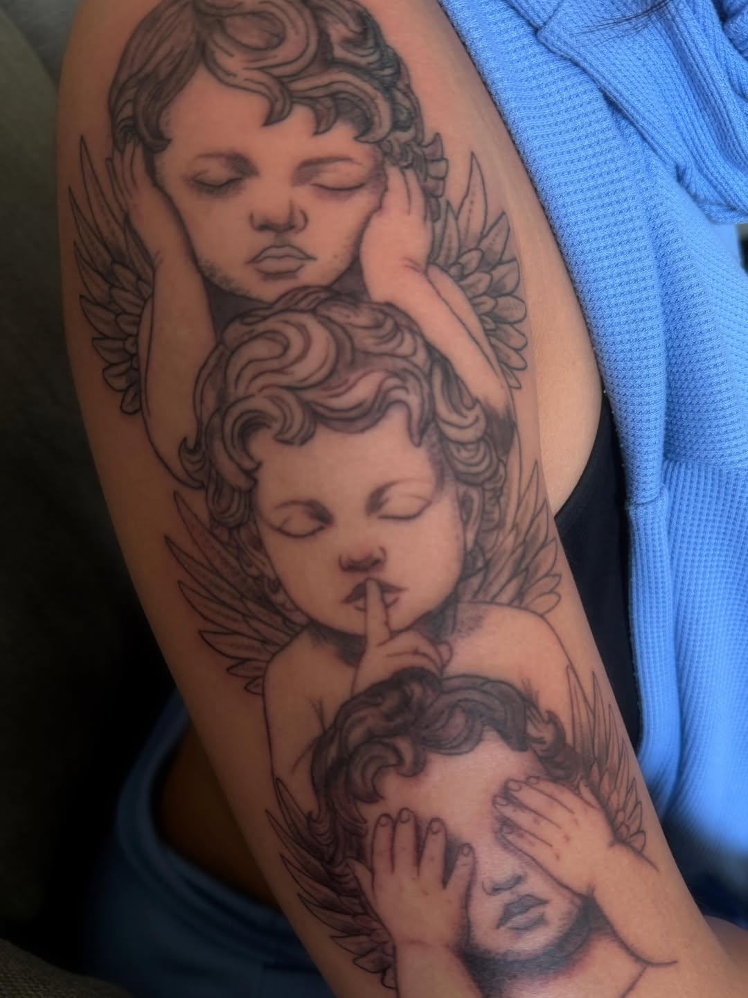 Tattoo by @chicana.mayllc — black_and_grey, realism