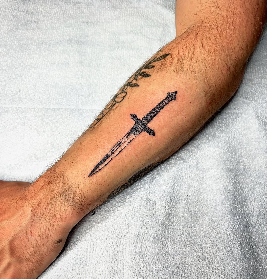 Tattoo by @dolltatt — blackwork
