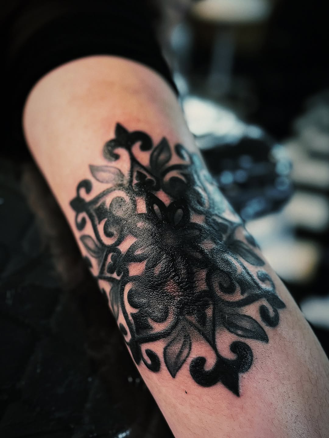 Tattoo by @dumb.blonde.tattoo โ blackwork, ornamental