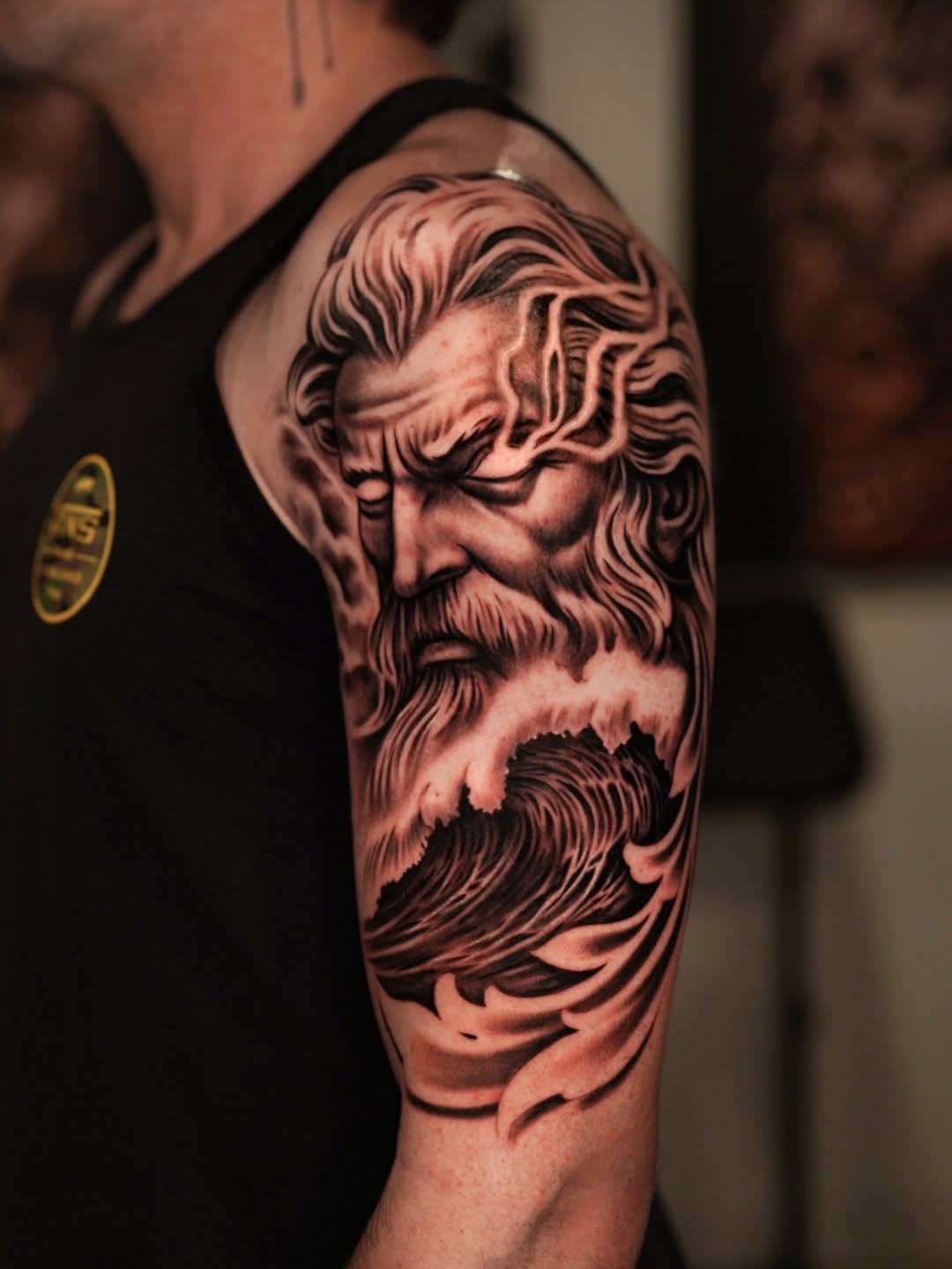 Tattoo by @coleworldtattoo — realism, black_and_grey
