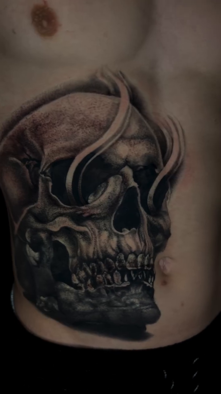 Tattoo by @_frankyvee — black_and_grey, realism