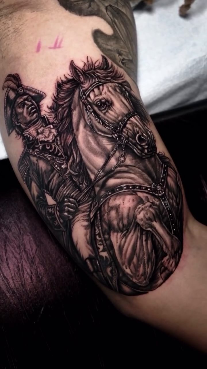 Tattoo by @eriktats13 โ realism, black_and_grey