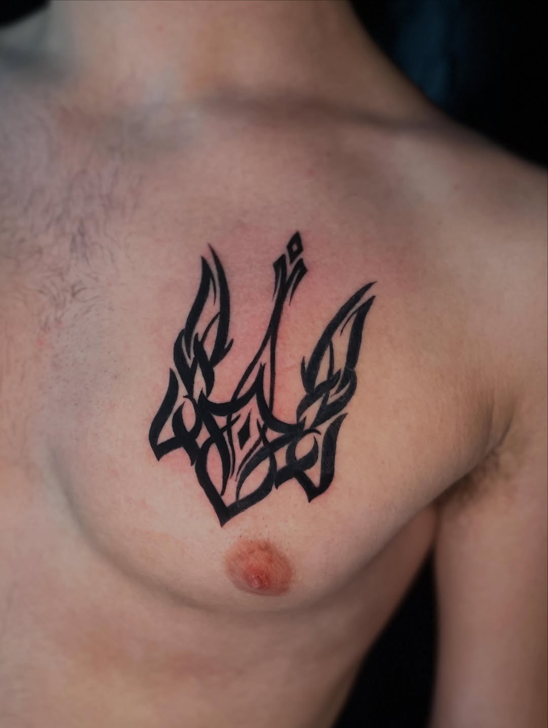 Tattoo by @pyero_ink — blackwork, geometric