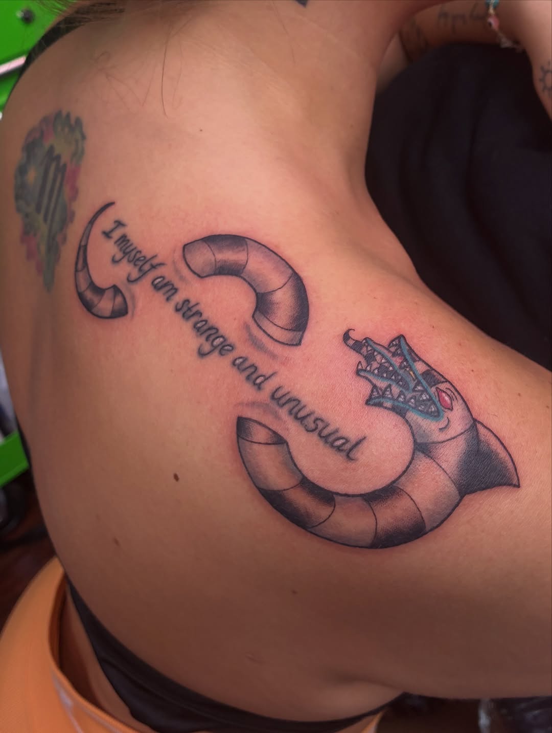 Tattoo by @elliotjayetattoos — lettering_script, new_school