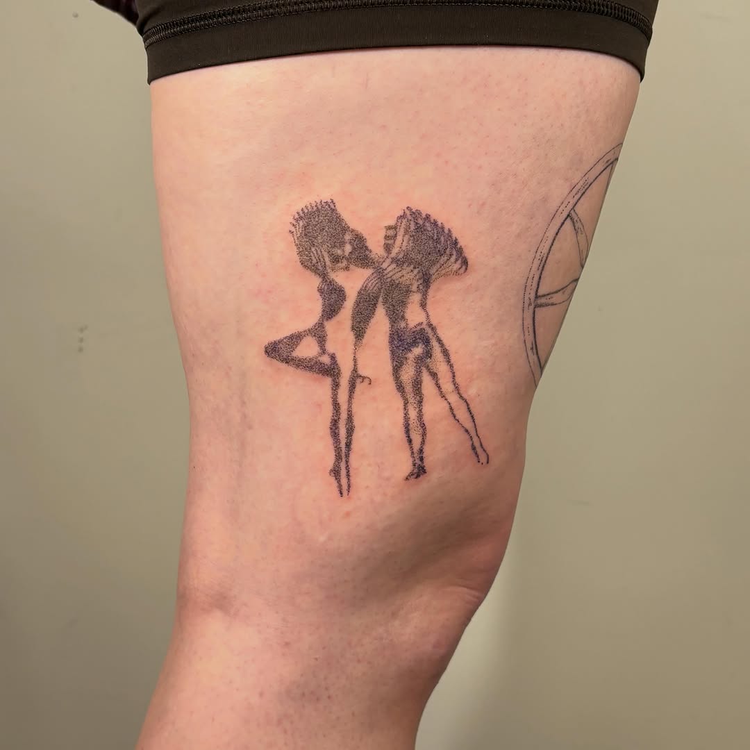 Tattoo by @saint.jillian — dotwork