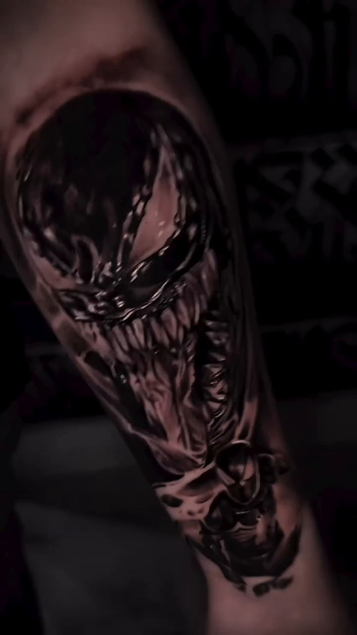 Tattoo by @mannyramirezart — dark_realism, black_and_grey