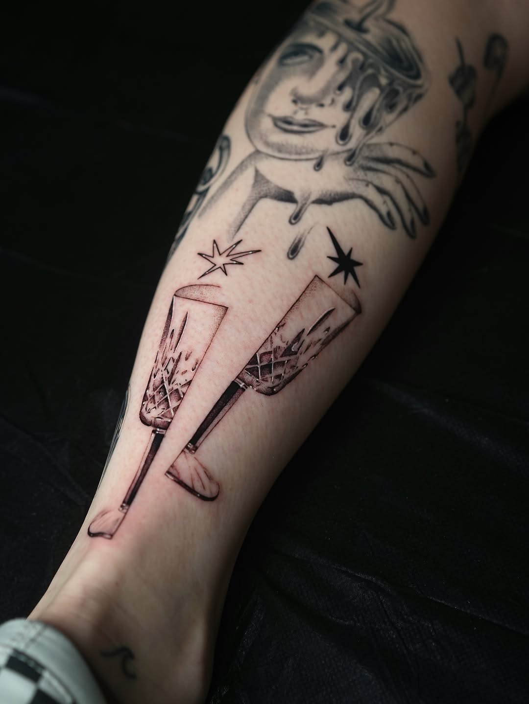 Tattoo by @glebisfine — illustrative, black_and_grey