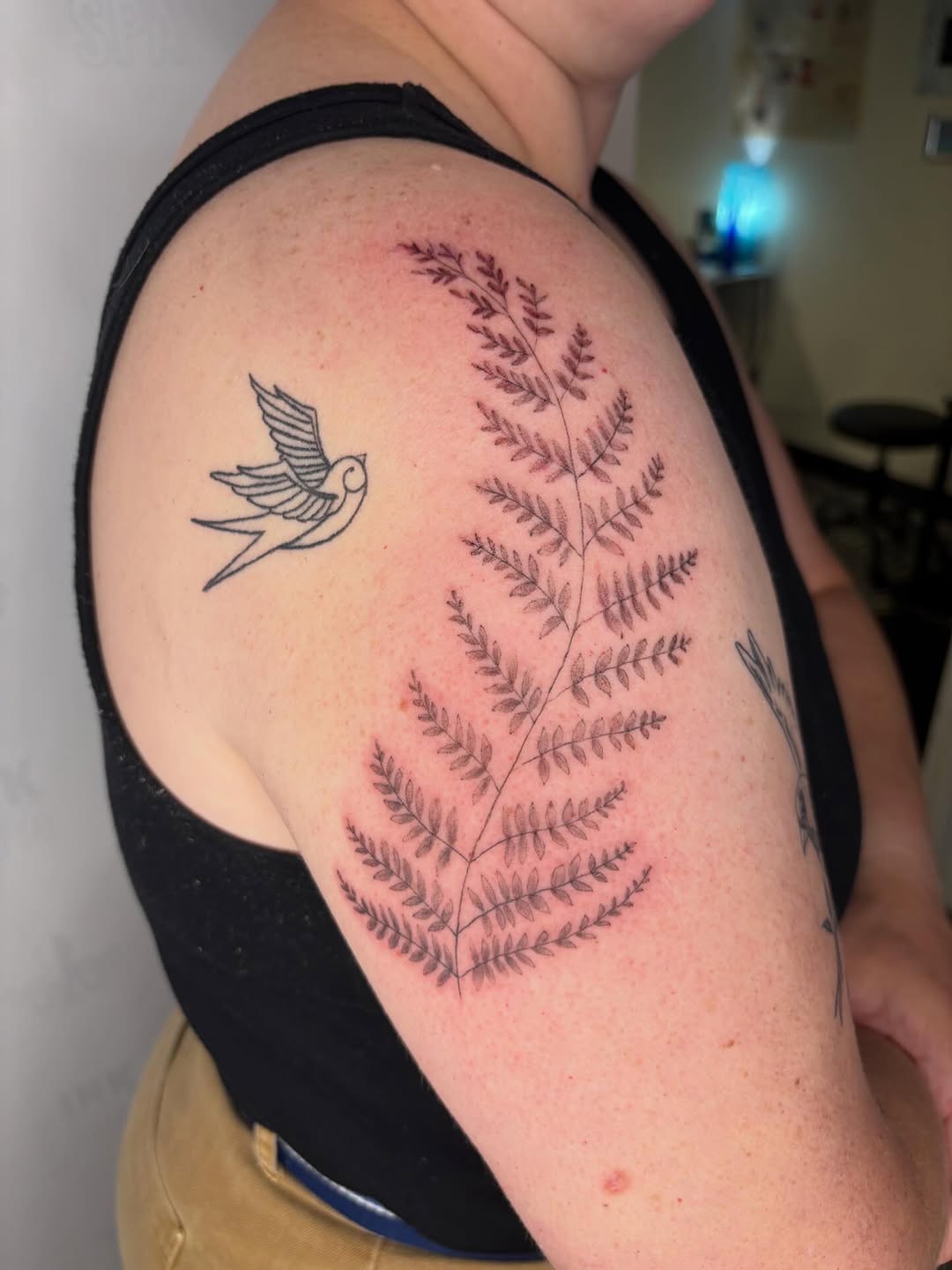 Tattoo by @kiley.inks โ fine_line, black_and_grey