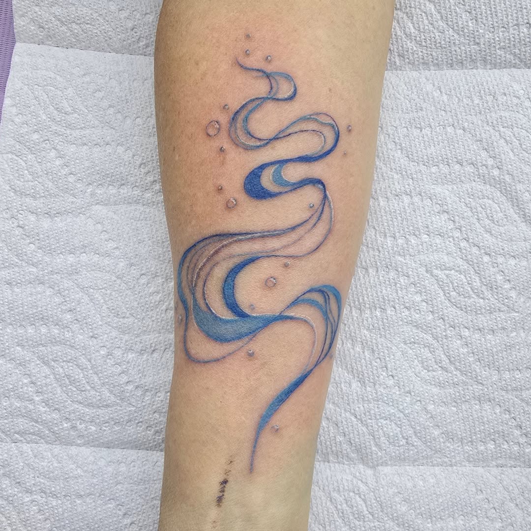 Tattoo by @tatpandaink — fine_line, watercolor