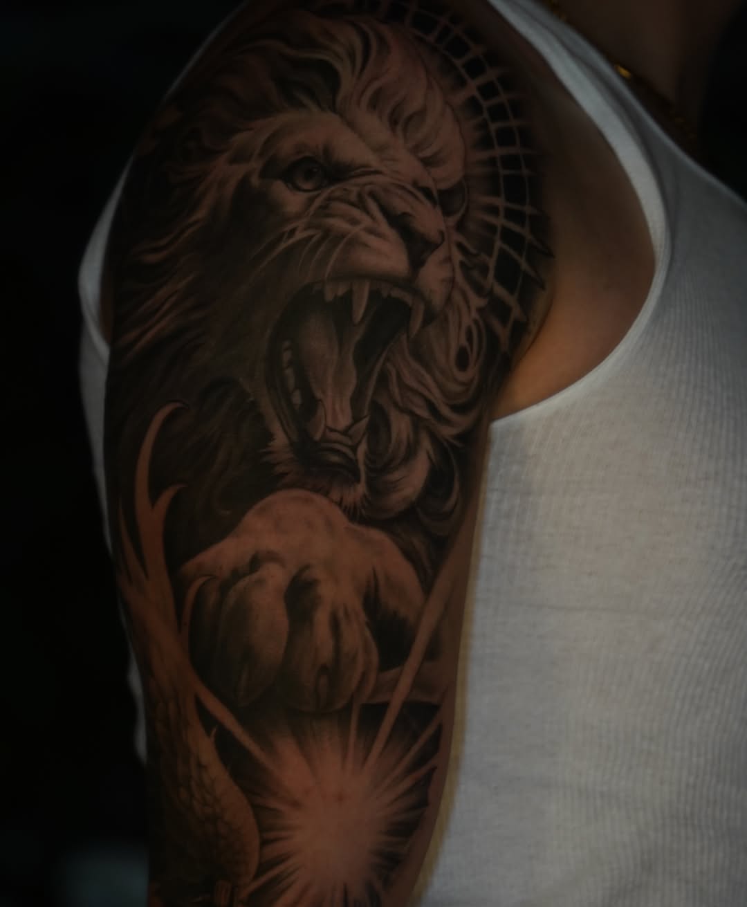 Tattoo by @tattoowithgrace — realism, black_and_grey