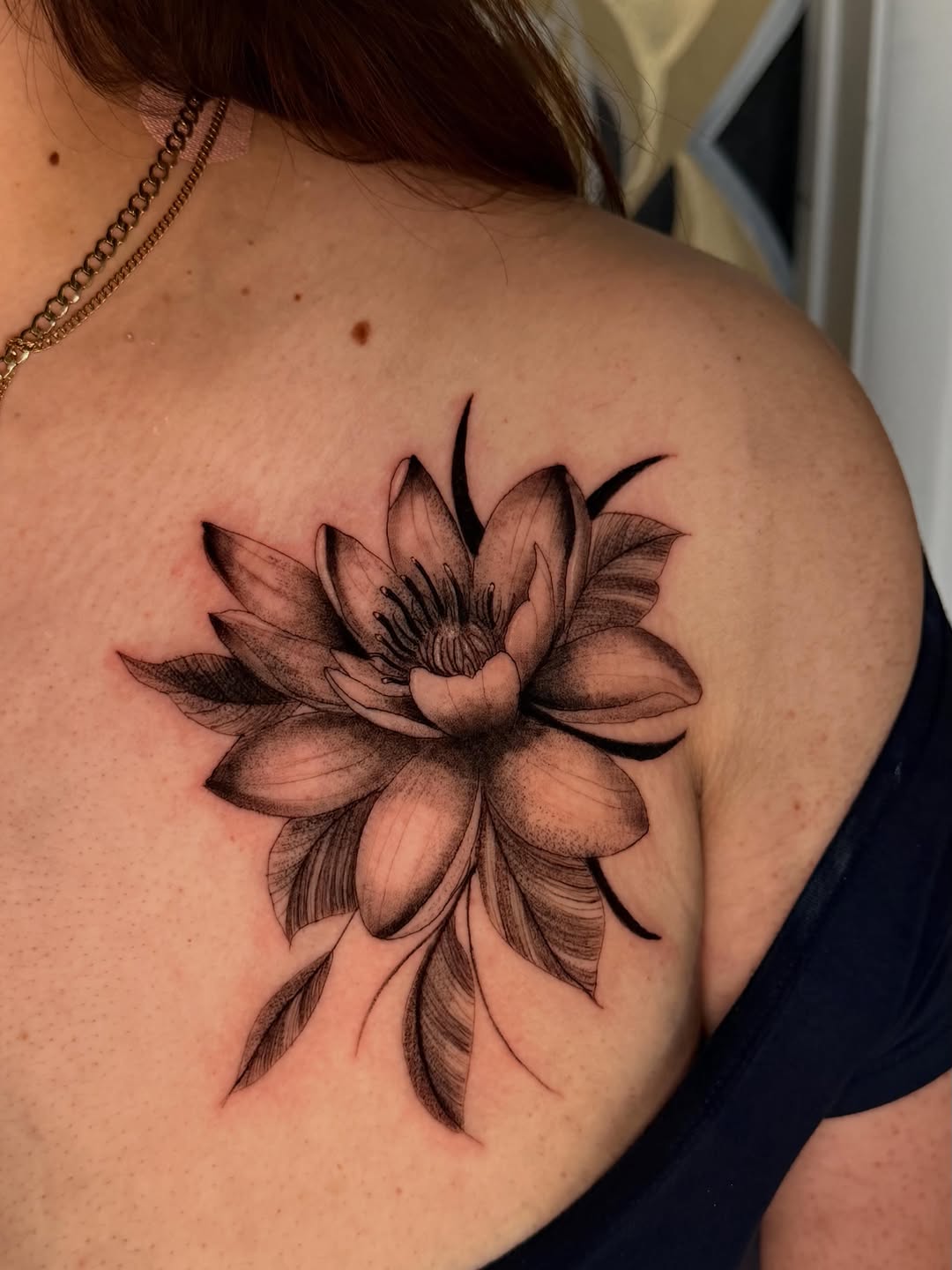 Tattoo by @inkszi — black_and_grey, realism