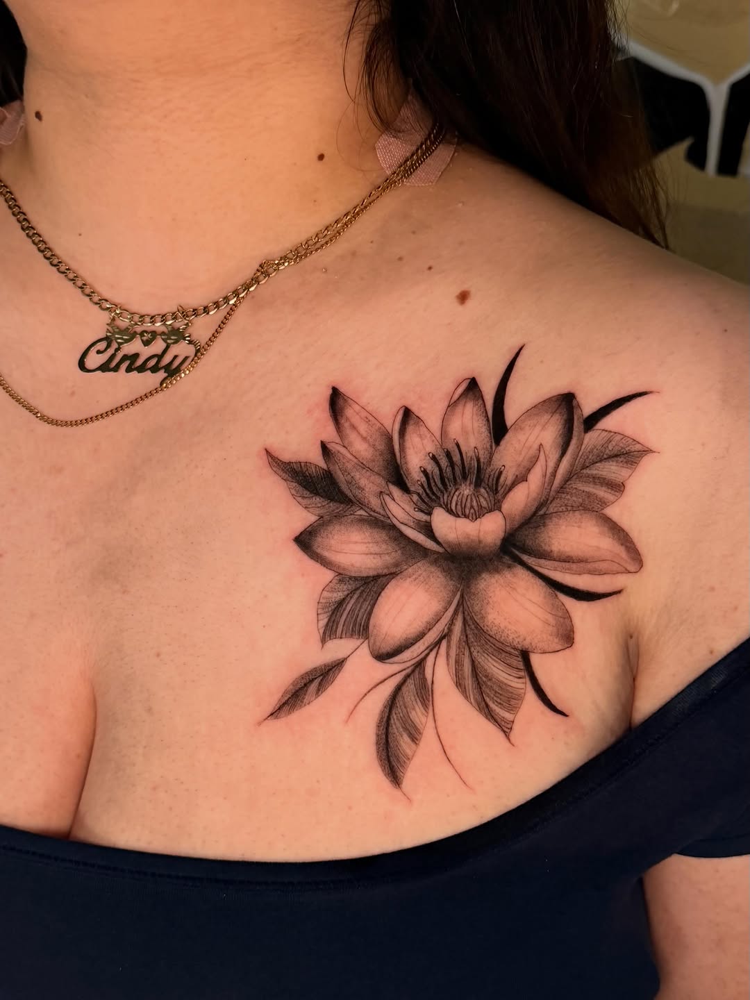 Tattoo by @inkszi — black_and_grey, illustrative